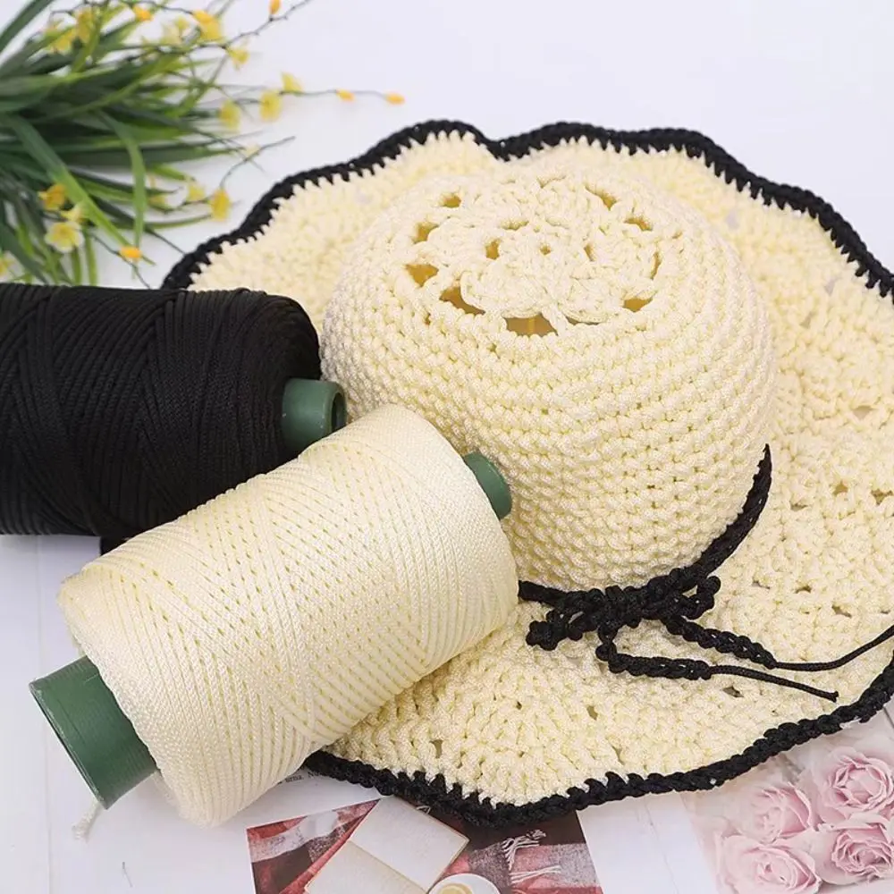 3mm Crochet Yarn Ice Rope Thread for Hand Knitting Bag Hat Shoes Woven DIY Hook Cushion Knitting Material Sewing Accessories