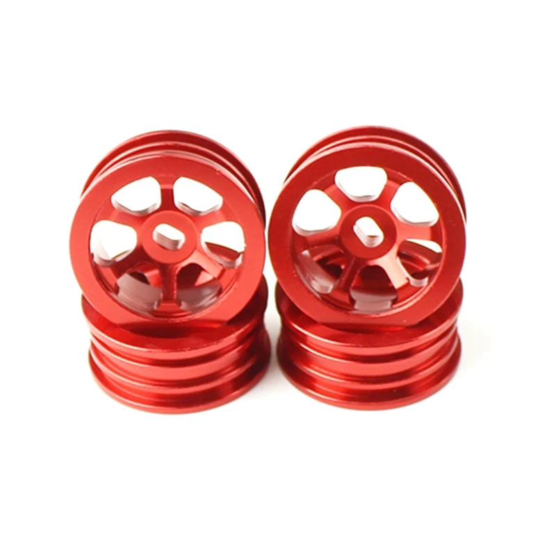 4Pcs Metal Wheel Rim For Wltoys K969 K979 K989 P929 Iw04m Awd Iw02 Mini-Z Mini-Q Mini-D 1/28 RC Drift Car