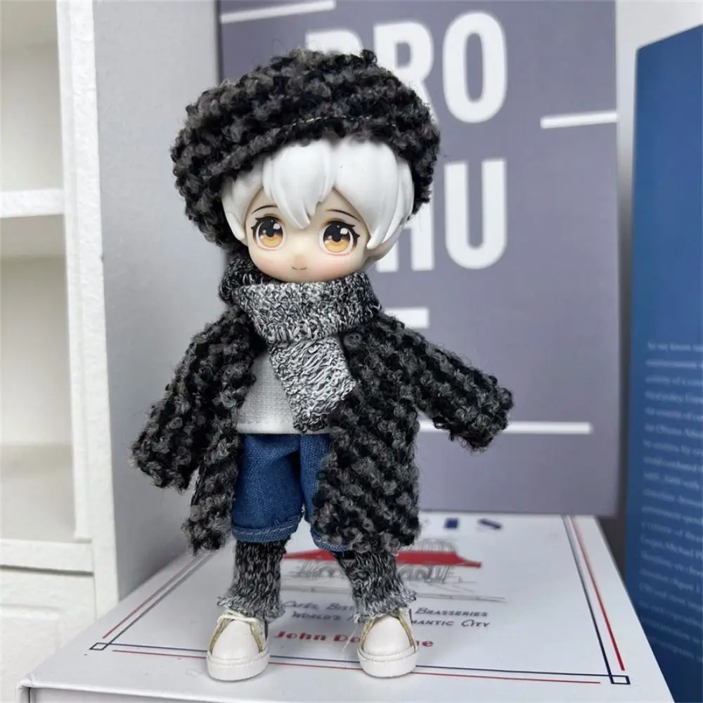 6 قطع من ملابس BJD اللطيفة المصنوعة يدويًا وإكسسوارات الملابس القطنية الرائعة