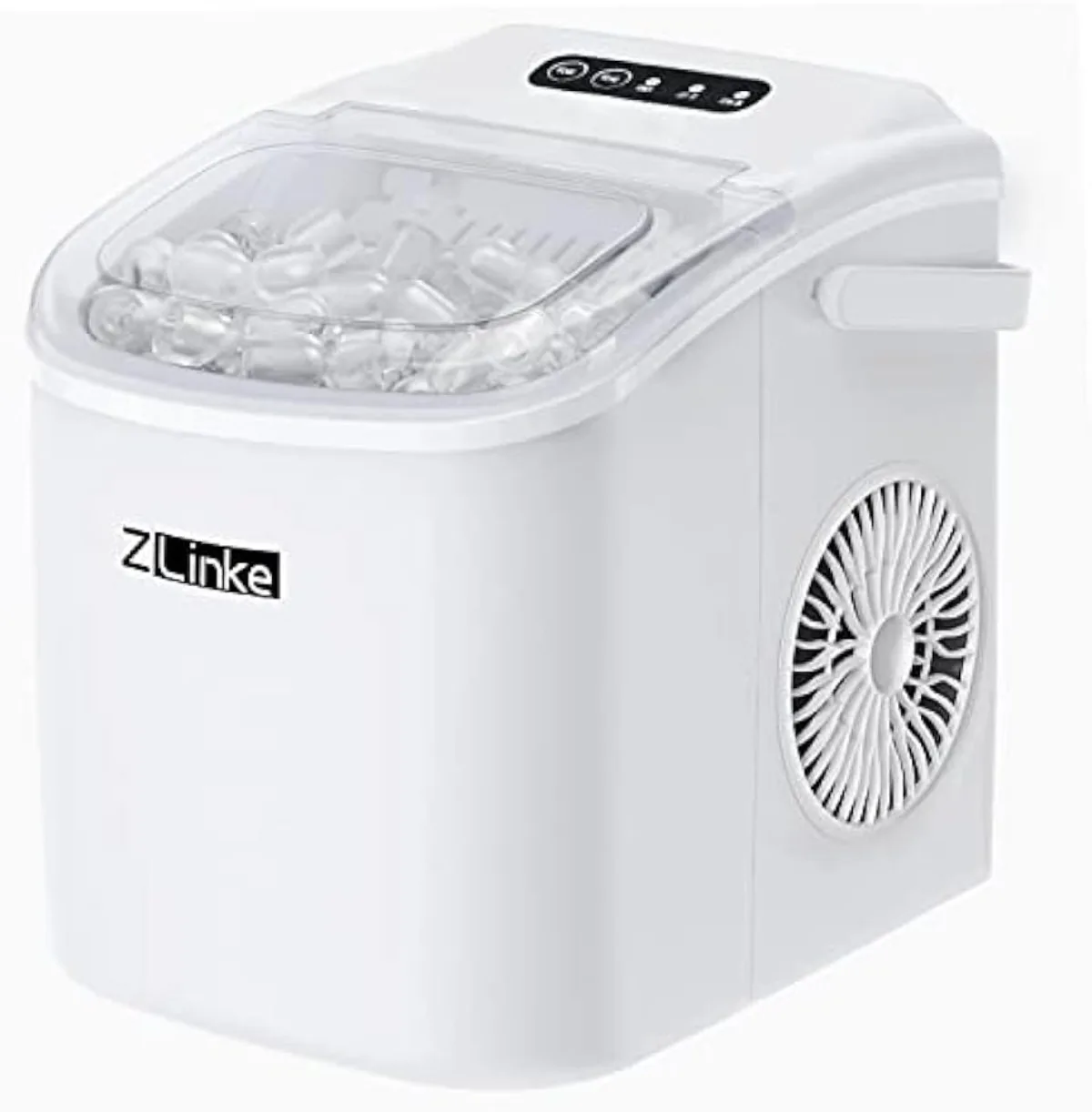 

Countertop Ice Maker, Ice Maker Machine 26.5lbs/24Hrs, Portable Ice Maker Machine with Self-Cleaning，White | USA | NEW