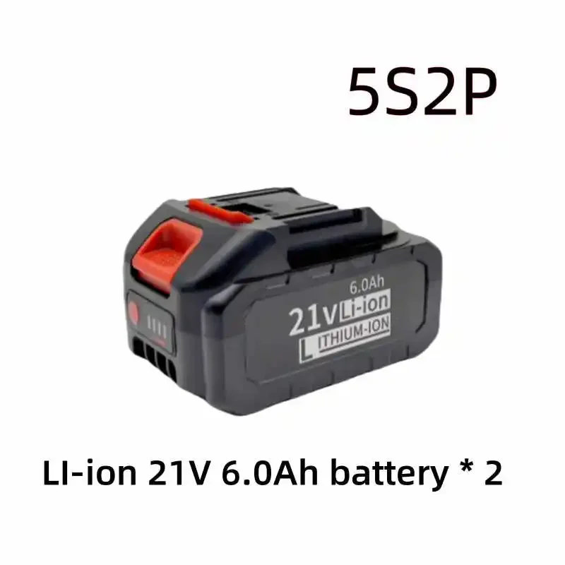 21V 6.0ah latest high current and high-power Li-ion battery for electric tools, suitable for BL1850, BL1840, BL1440 (196391-6)