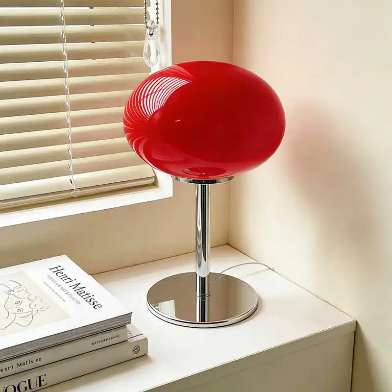 

Lollipop Ins Girl's Table Lamp - Bauhaus Post-Modern Minimalist Mid-Century Lamp, Warm Decorative Lamp for Bedroom Bedside