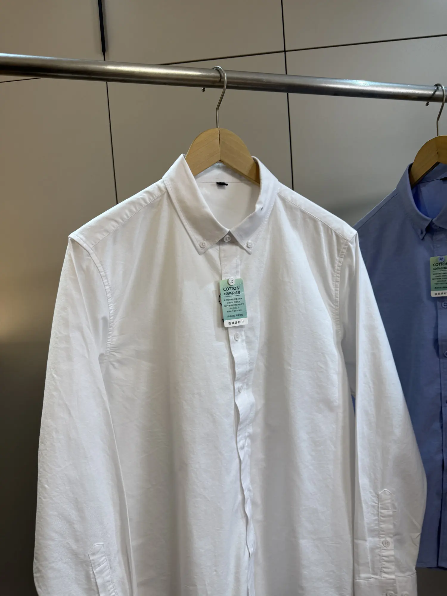 Camisa de manga larga de tela Oxford lavada para hombre, estilo informal, temporada de primavera, camisa verde Everlast, cort...