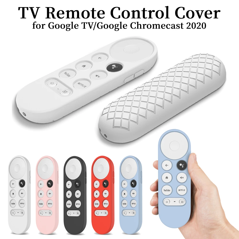 Silicone  Remote Control Protective Cover Suitable for Google Chromecast 2020 Smart TV Anti-drop Non-slip Soft TV Remote Case