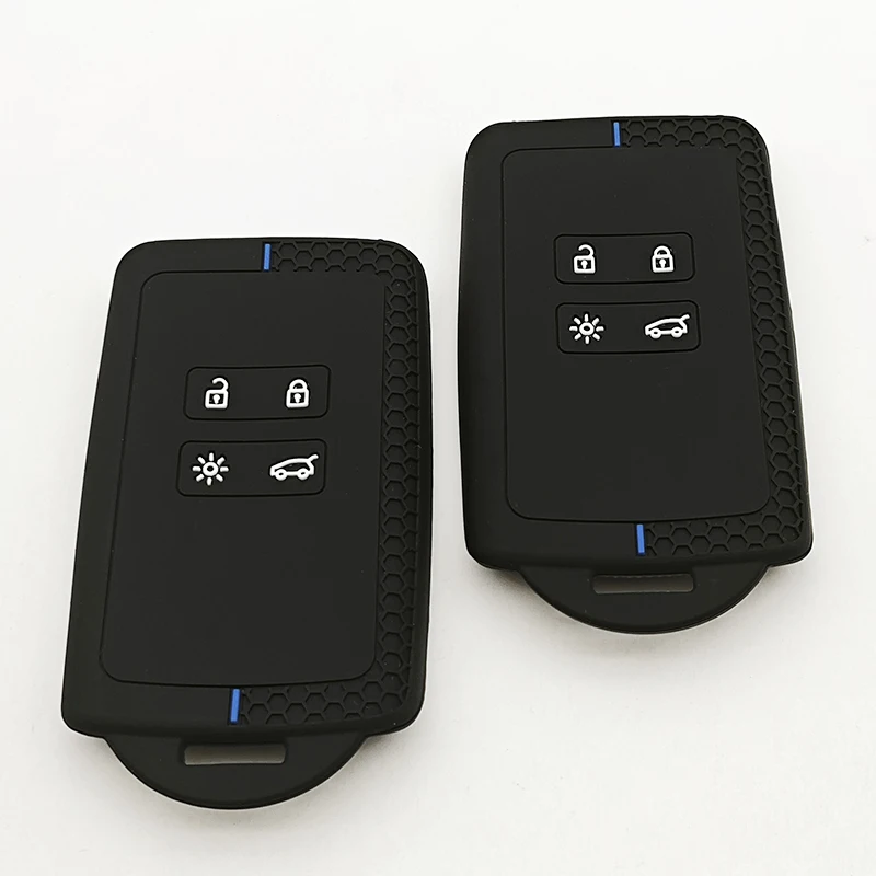 1pc Luxus Silikon Auto Schlüssel Fall Abdeckung Für Renault Austral Kadjar Clio Megane Captur Arkana Koleos Zoe Scenic Dacia sand