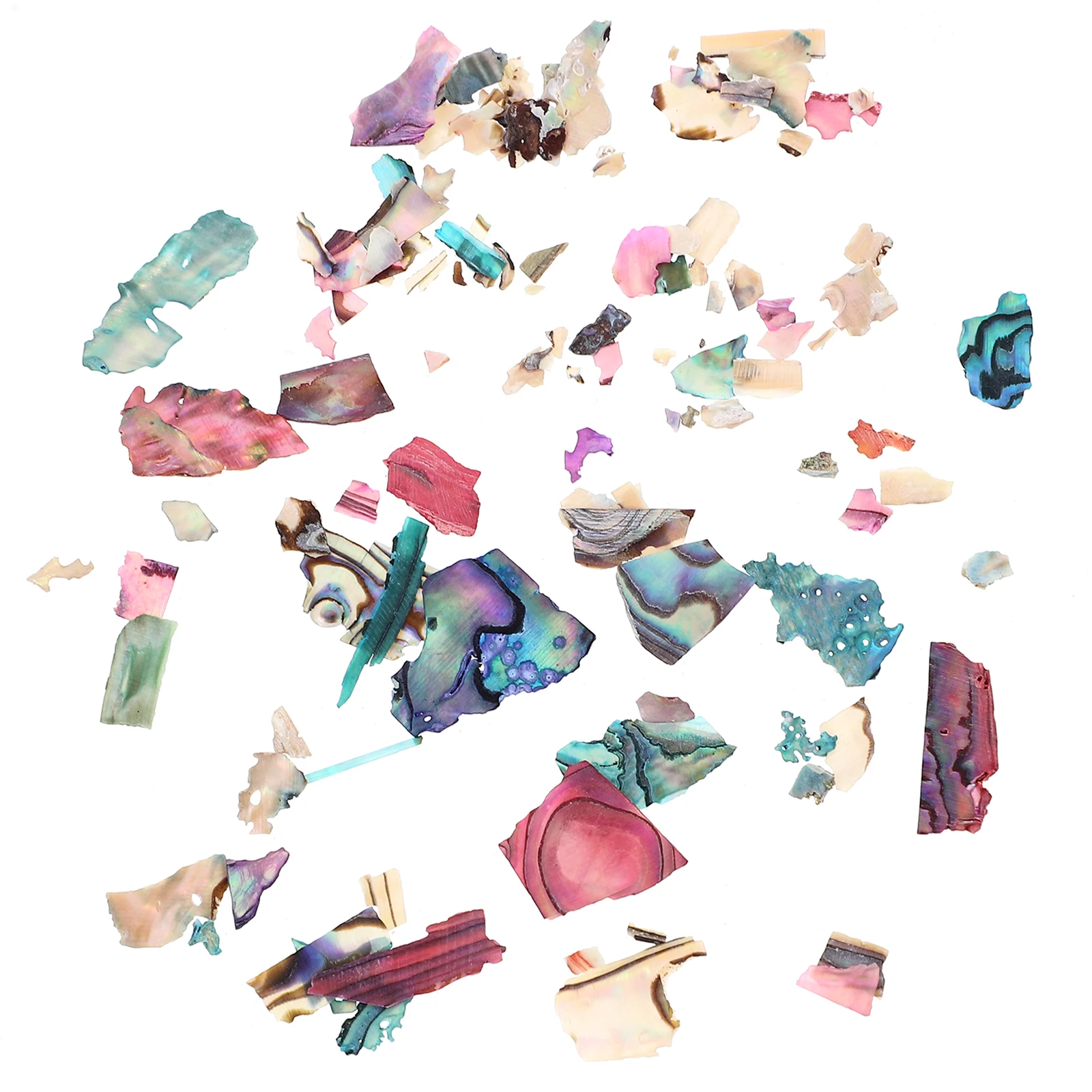 

Natural Shell Slices 36 Boxes Nail Art Flake Decorations for Women DIY Manicure Party Prom Birthday Use Thin Seven Color