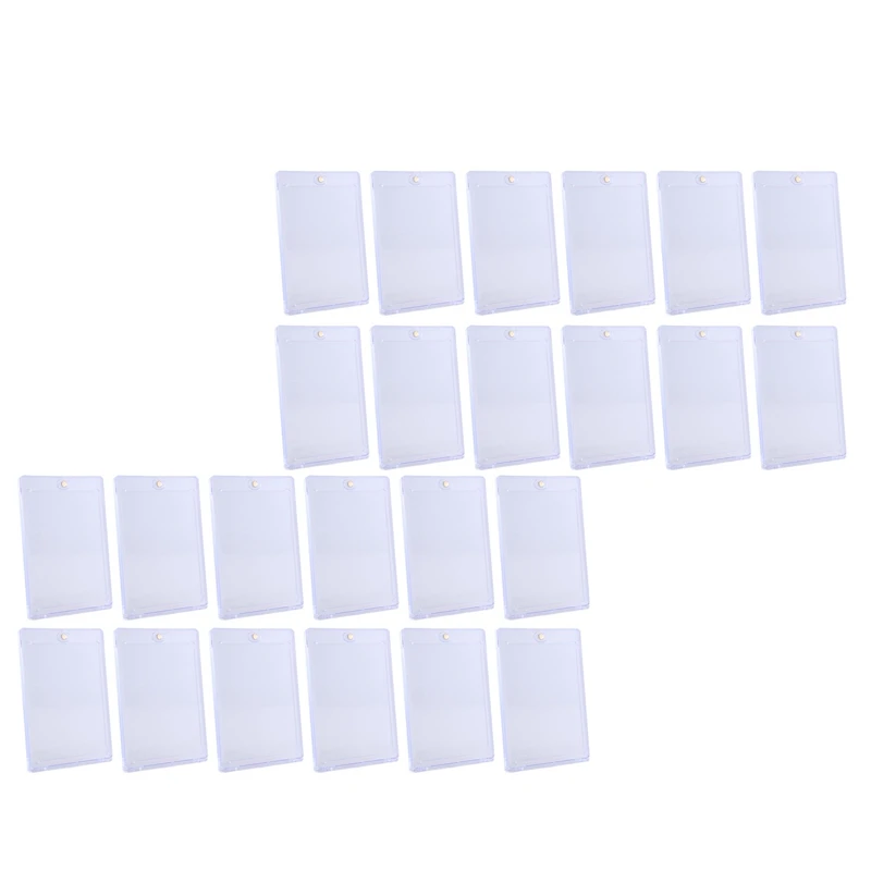 24 Count Magnetic Card Holder 35Pt For Trading Cards, Baseball Card Protector Case Magnet Top Loaders For Sports Cards