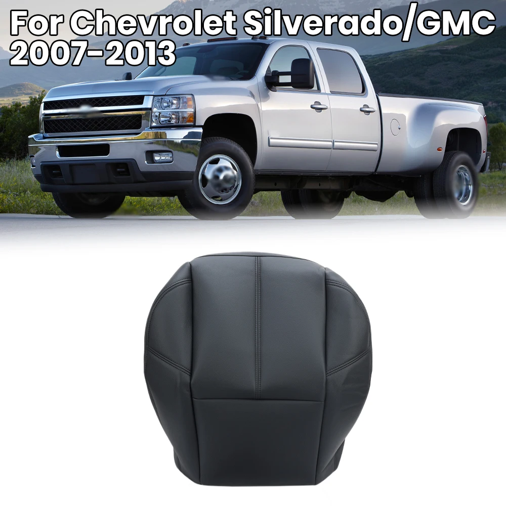 

Черный нижний чехол на переднее сиденье водителя для Chevrolet Silverado GMC 2007-2013, сменный чехол для подушки из искусственной кожи 20833416, аксессуары