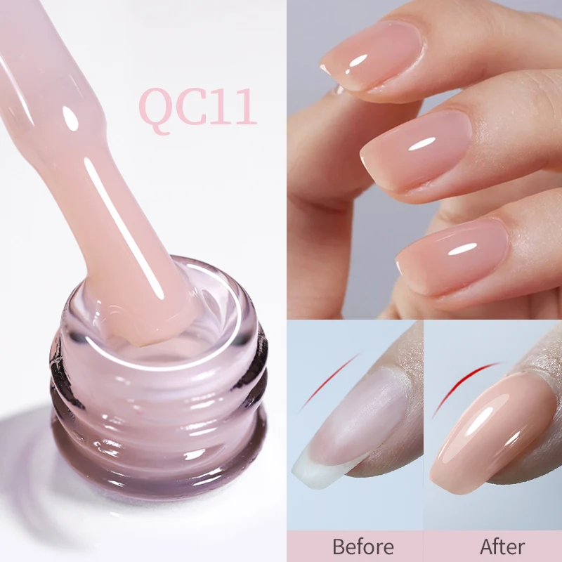 BORN PRETTY – vernis à ongles semi-permanent, Extension sans HEMA/TPO, Gel UV, Base en caoutchouc, auto-nivelant, 10ml