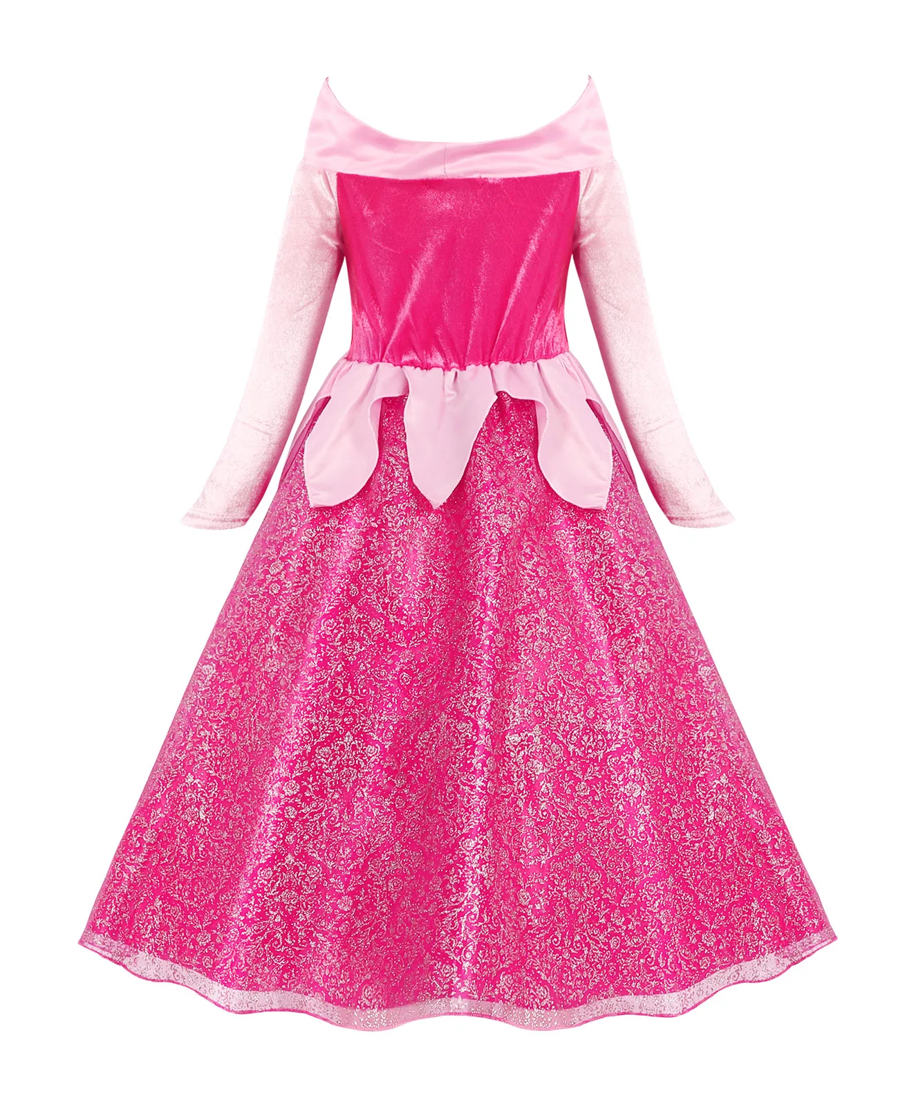 Jurebecia Aurora Princess Dress Sleeping Beauty Fancy Dress Up Girls Halloween Birthday Party Gown With Accessories