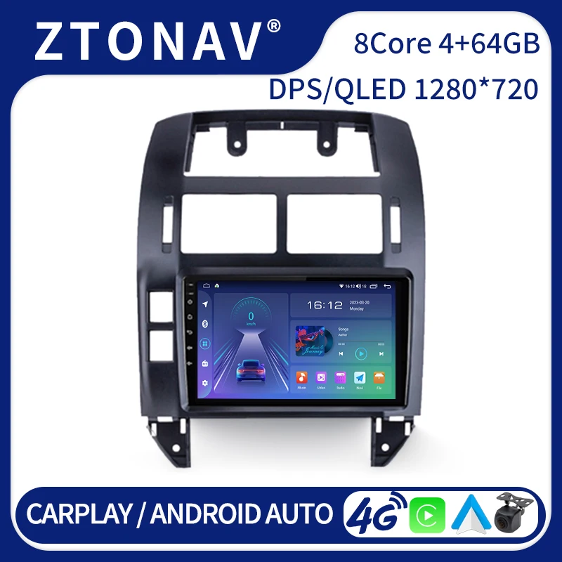 

Car Radio For Volkswagen Polo Mk 4 2001-2009 Android Screen Media Video Player Car DVD Player GPS Navi Headunit Carplay 2 Din