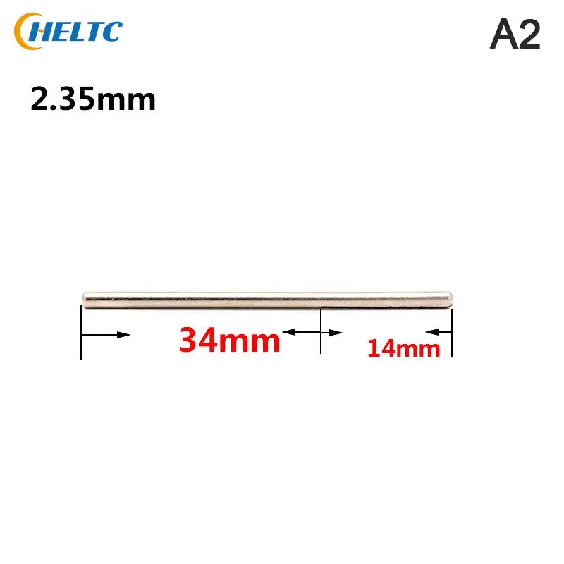 10/12PCS 2.35/3mm gambo 50mm morsetto per carta vetrata mandrini divisi supporto abrasivo lungo asta di Clip punta intagliata per smerigliatrice rotante Dremel