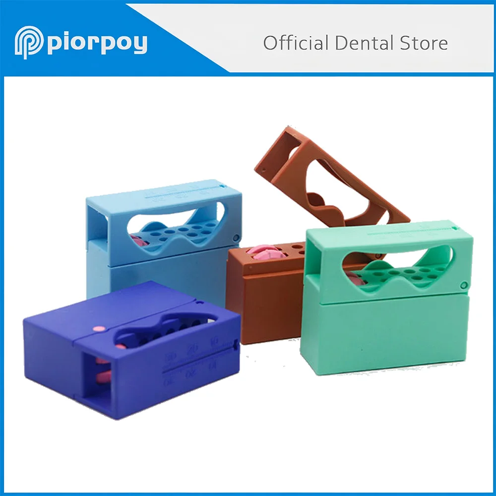 

PIORPOY 10Holes Dental Endo Files Holder With Memory Dentistry Organizers Disinfection Box Odontologia Sterilizer Case Dropship