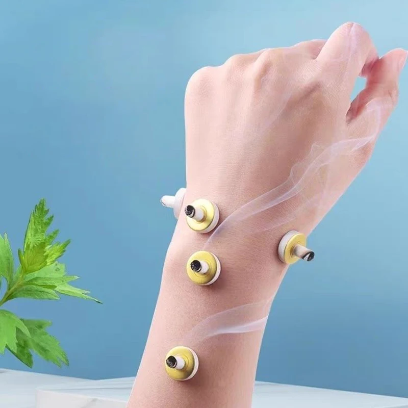 

50 шт., травяные пластыри для прижигания, теплый массаж, эффективное облегчение боли в суставах и терасинонита 41 ° Безопасная низкотемпературная мокса-терапия