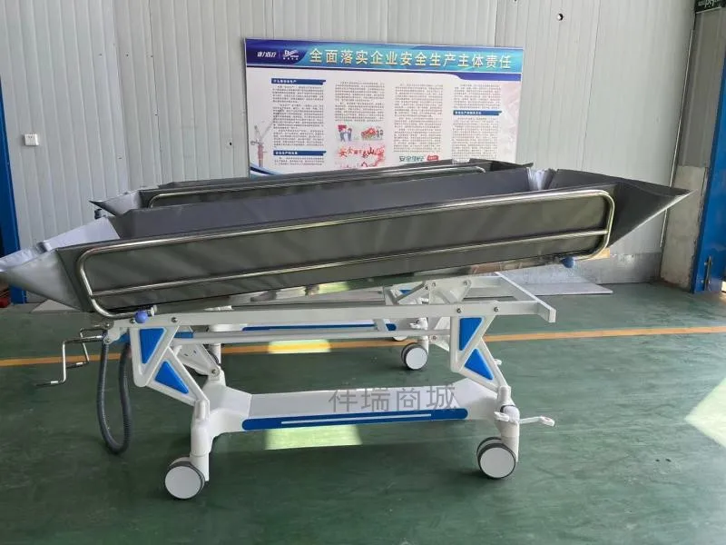 Elderly Nursing Bed Trolley Movable Bath Bed Bedridden Patients