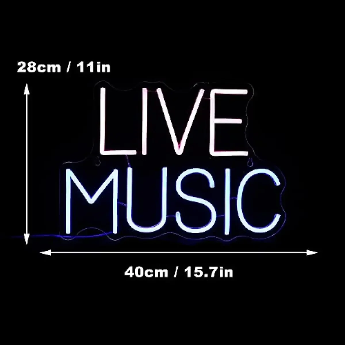 Live Music Neon Sign Dimmable Music LED Neon Light Sign for Bedroom Party Studio Live on Air Nightclub Wall Decoration Gifts