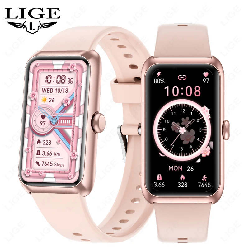 

LIGE Fitness Smart Wristband Call Notification Heart Rate Sleep Tracking Exercise Pedometer Smartwatch Band For IOS Android New