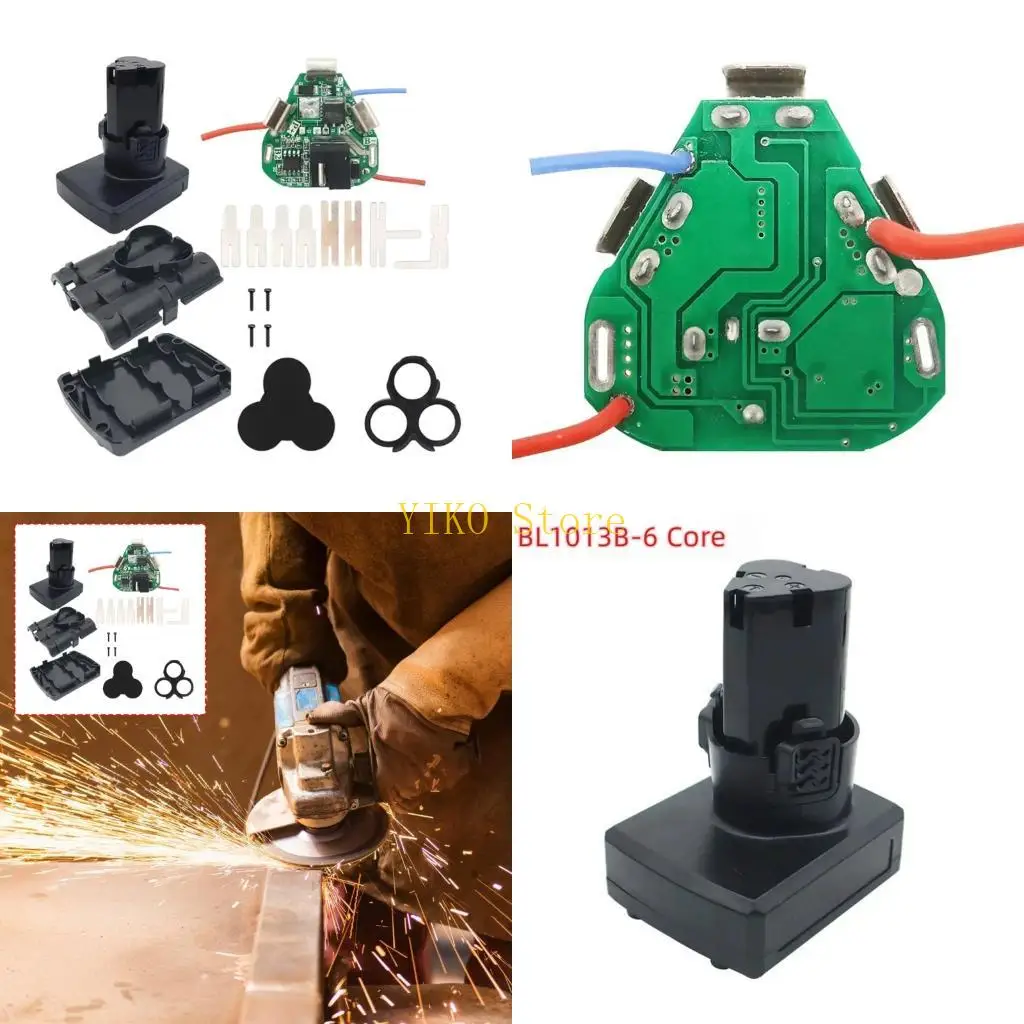 K32C 18650 Battery Housing for Lomvum DeYun ZhiPu FuGe KoMax DEGUQMNT 10.8V 12V Rebuild Work, 6 Cell Plastic Shell Set with