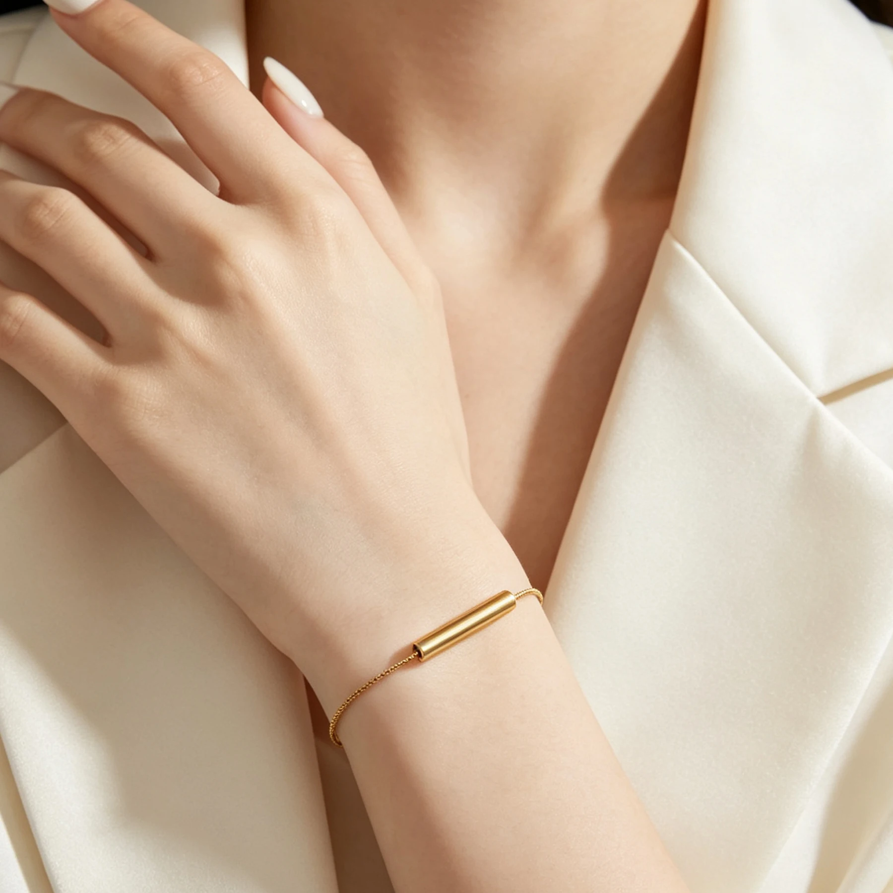 50 Stück/Set Edelstahl-Rohrverbinder für DIY-Halsketten, Armbänder und Schmuckherstellungszubehör – Detail 7