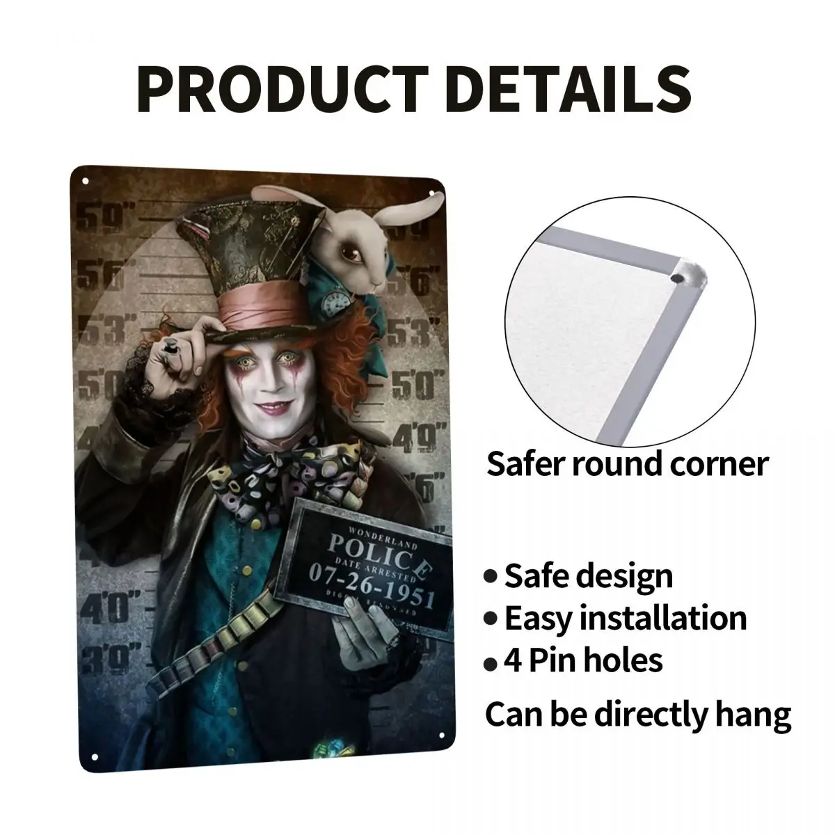 خمر مايكل مايرز هالوين فيلم الرعب المسلسل القاتل علامة معدنية شخصية القصدير اللوحة حانة جدار ديكور الفن الزخرفية