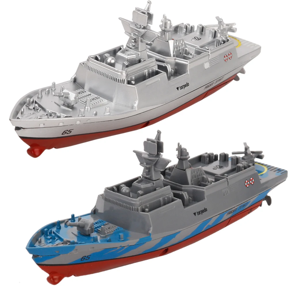 Battleship RC Warship Remote Control Cruiser Speedboat Model Children Aircraft Carrier Toys Holiday Gift