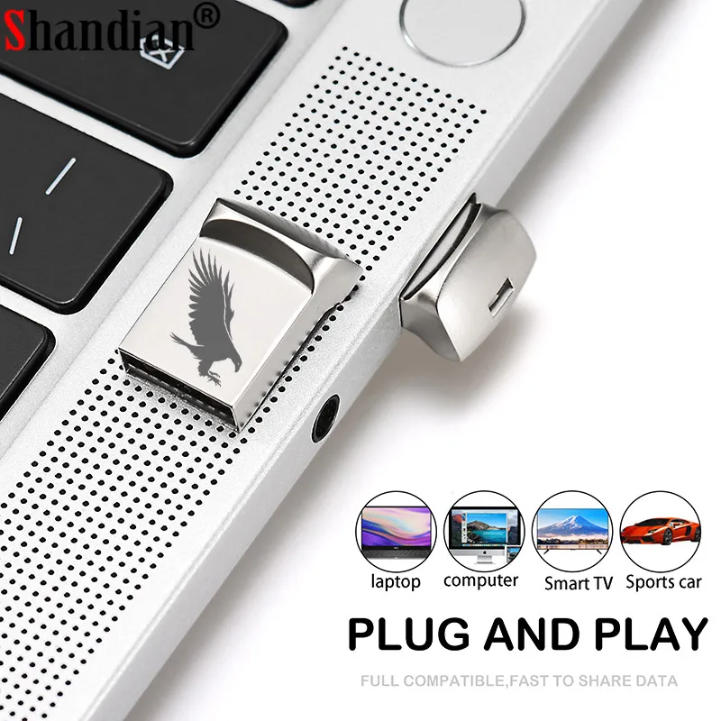 SHANDIAN New flash disk ultra mini USB flash drive memory stick pen drive 4GB 16GB 32GB 64GB Pendrive flash drive with rope