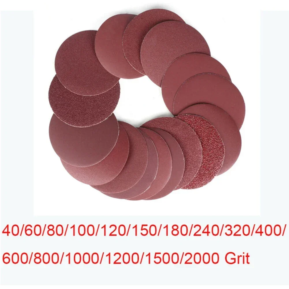 10pcs 5inch 125mm Sanding Discs Hook Loop Sandpaper Abrasive 40-2000Grit Round Shape Disk Sand Sheets Sandpaper For Polishing