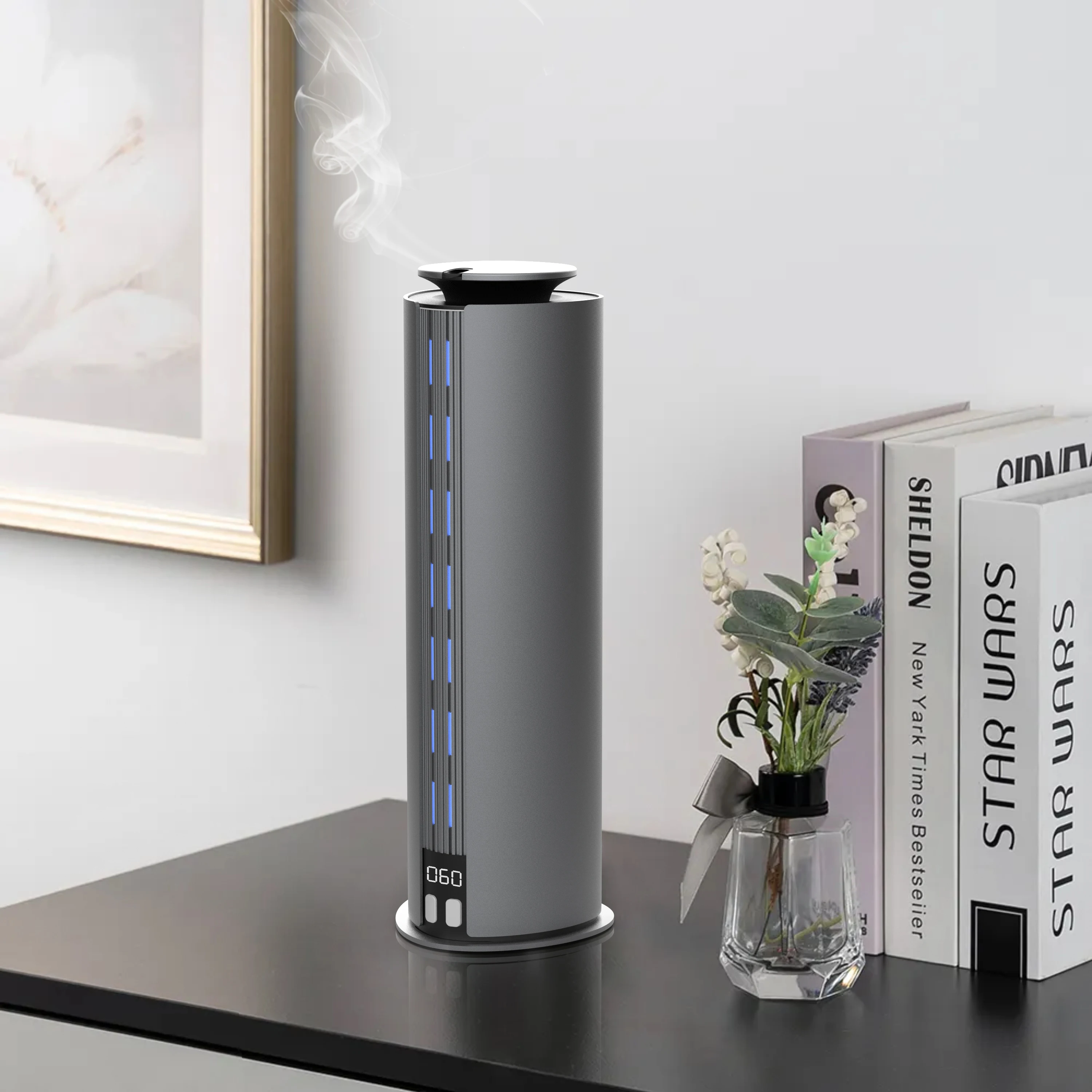 New Scent Diffuser Bluetooth/wifi Remote Control Humidifier Diffuser for Home Rechargeable Lithium Battery Tower Aroma Diffuser