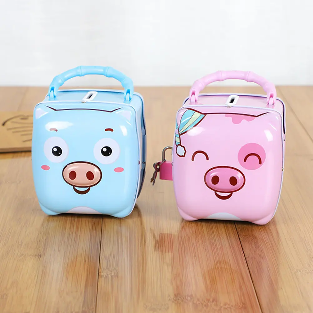 Creative Piggy Bank for Kids Adorable Pig Shaped Money Holder Saving Pot Encourages Child Savings Bedroom Living Room Decoration