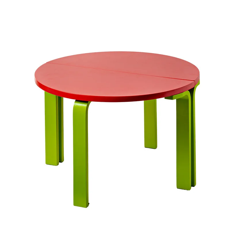 

Nordic Internet celebrities ins living room round combination coffee table sofa edge round home splicing storage corner table
