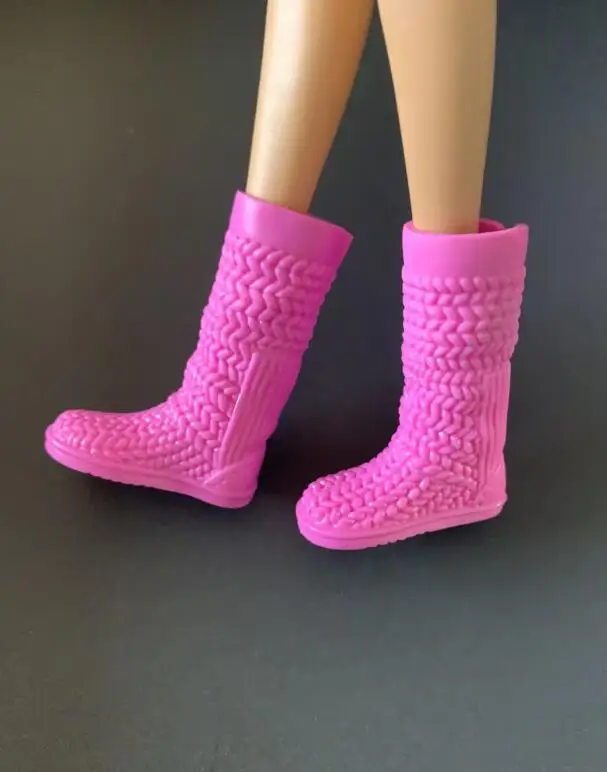 New styles Doll shoes high heel boots flat shoes toy blue yellow red purple for your BB 1/6 dolls A199a