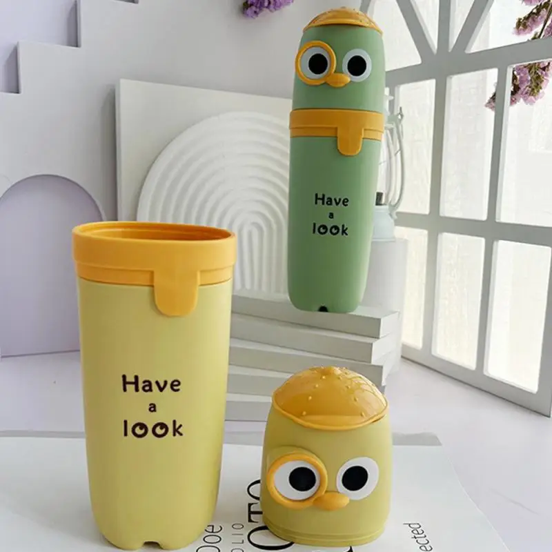 Compact Toothbrush Storage Box No Burrs Convenient Save Space High Capacity Cute Design Moisture Proof Toothbrush Holder Smooth