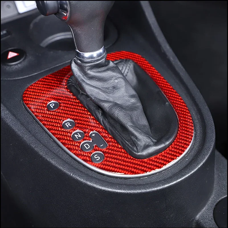 For SEAT Leon Mk2 1P 2008-2012 Soft Carbon Fiber Car Central Control Gear Shift Indicator Panel Sticker Trim Car Accessories view 4