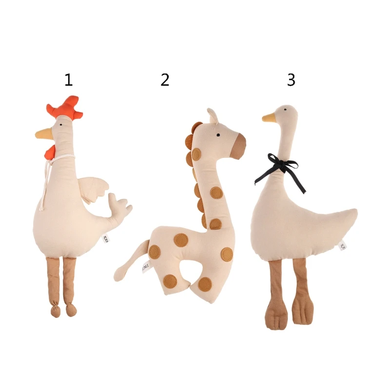 

New Soft Chicken Deer Supplies Plush Decoration Cartoon Interactive Toy Infant Gift for Baby Accompany Dolls