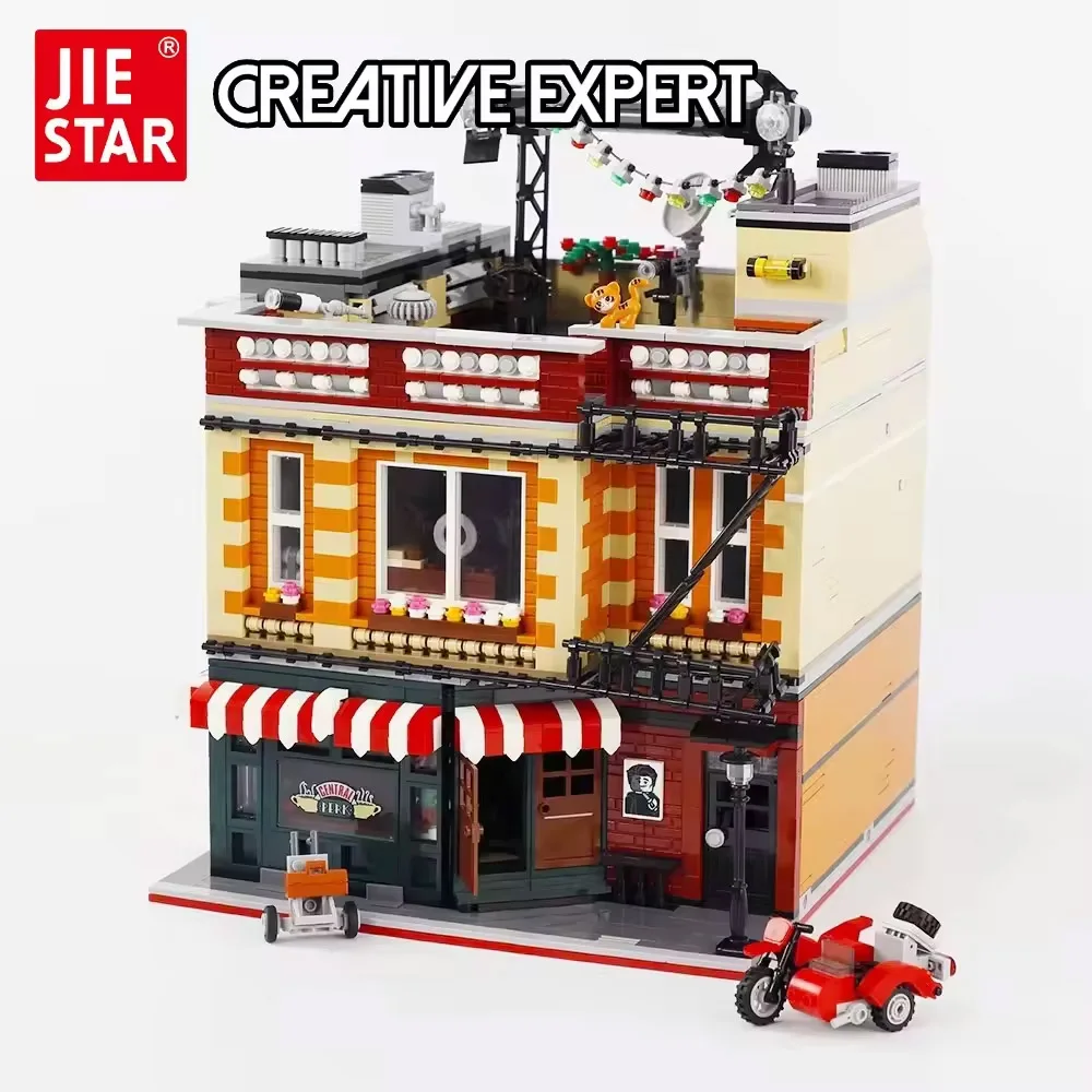 Creative MOC 89106 JIESTAR Expert Street View Perk Friended Bricks Modular House Model Building Blocks IDEAS Adult 4335pcs