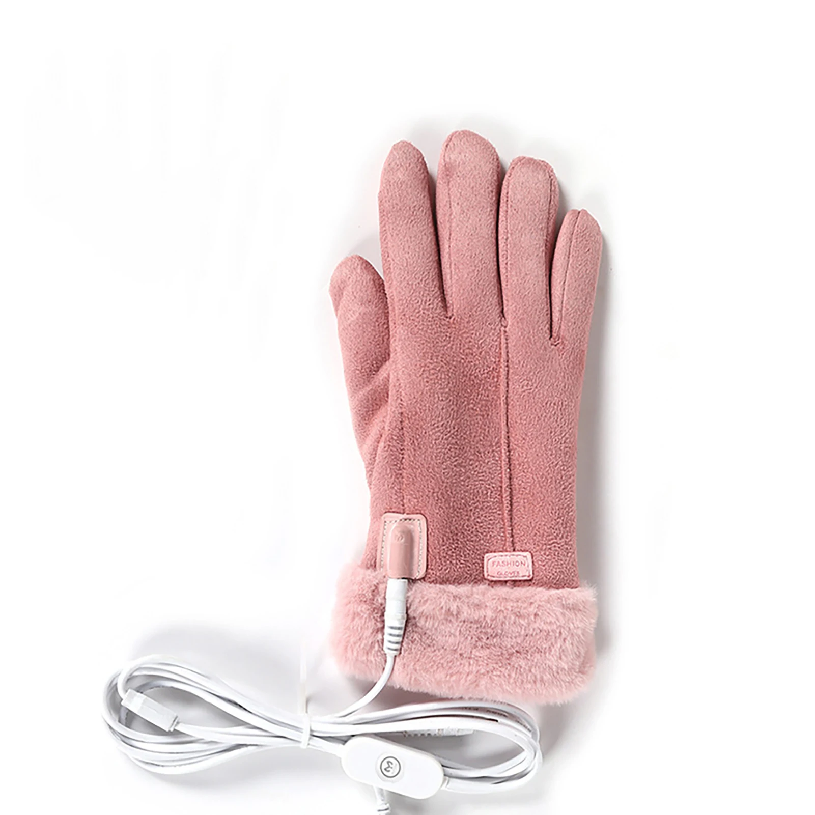 Guantes eléctricos calefactados para mujer, forro polar suave y calor de larga duración para escalada al aire libre, ciclismo