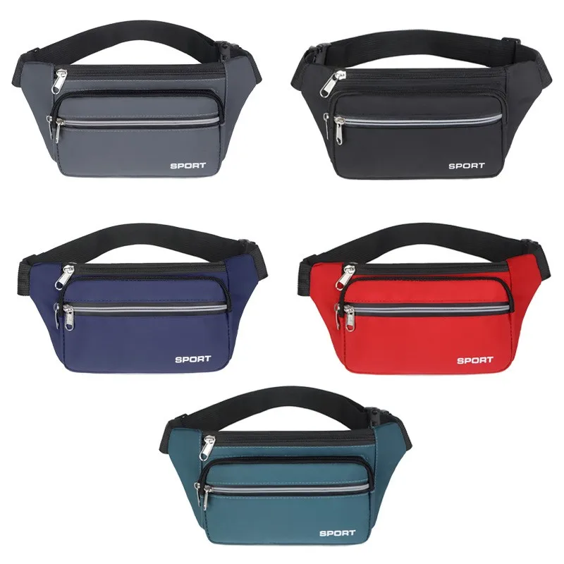 New Women Waistpack Crossbody Bag New Fashion Sporty Fitness 2L Storage Pocket Free Shipping  Fashionable men's and women's wais