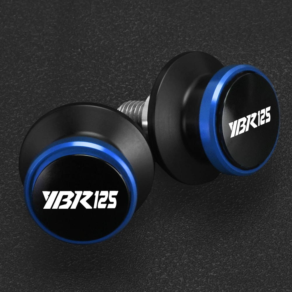 Motorcycle Accessories 6MM Swingarm Spools Stand Screws Sliders FOR YAMAHA YBR125 YBR 125 2005-2021 2022 2023 2024 2025 2026
