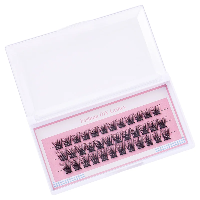 Natürliche, dicke, lebensechte DIY-Schnittwimpern, einzelne Cluster-Verlängerung für das tägliche Make-up