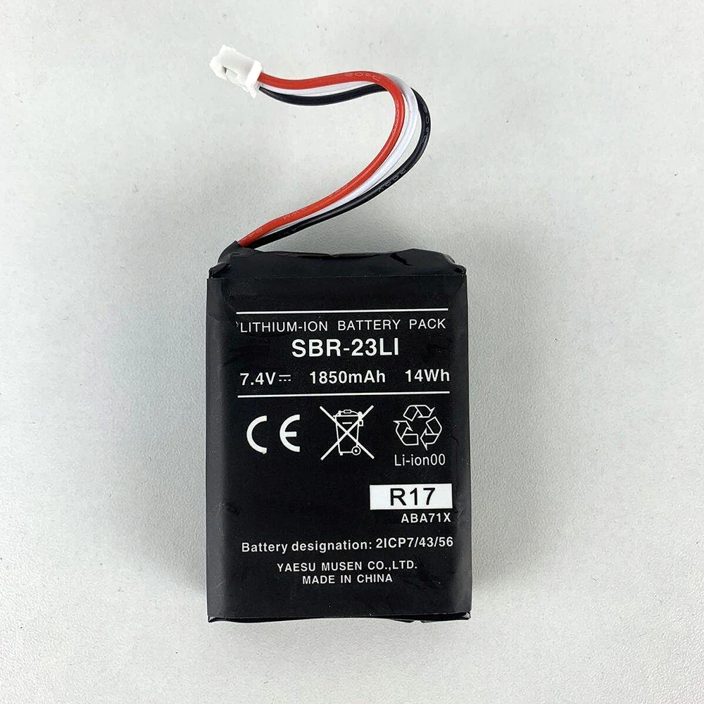 ZRTZ 1850mAh Li-ion Battery Model SBR-23LI Walkie Talkie Original Battery For Marantz R17 HX-210E HX-210 Floating Two Way Radios