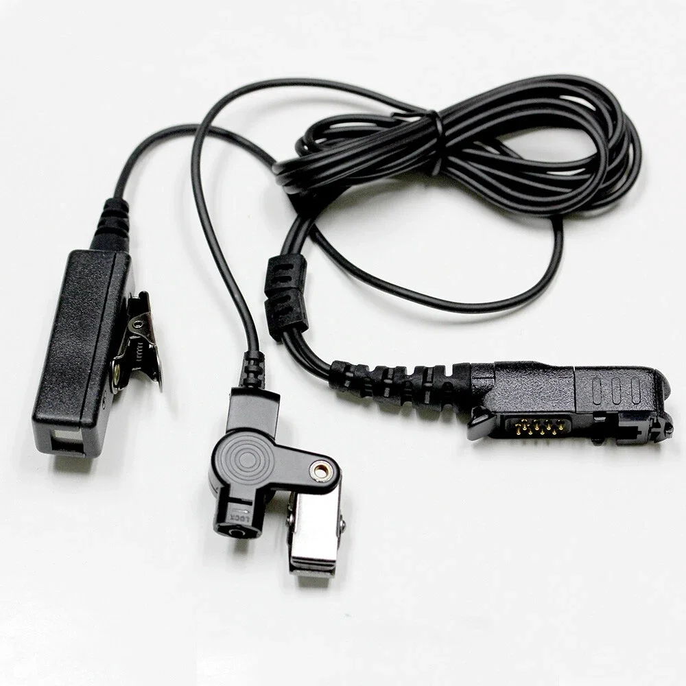 Acoustic Tube Earpiece Mic for Motorola, 2 Wire Surveillance, MTP3550, MTP3100, MTP3200, MTP3500, DP2400, XiR P6600 Radio