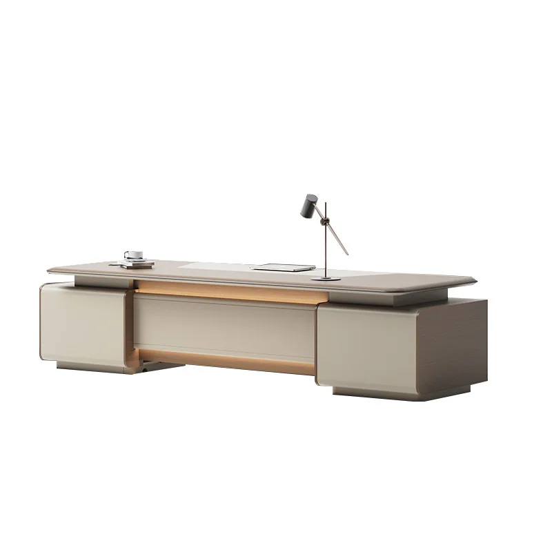 Boss Desk Chairperson Simple Modern Manager Office Desk and Chair Combination President Taipan Desk