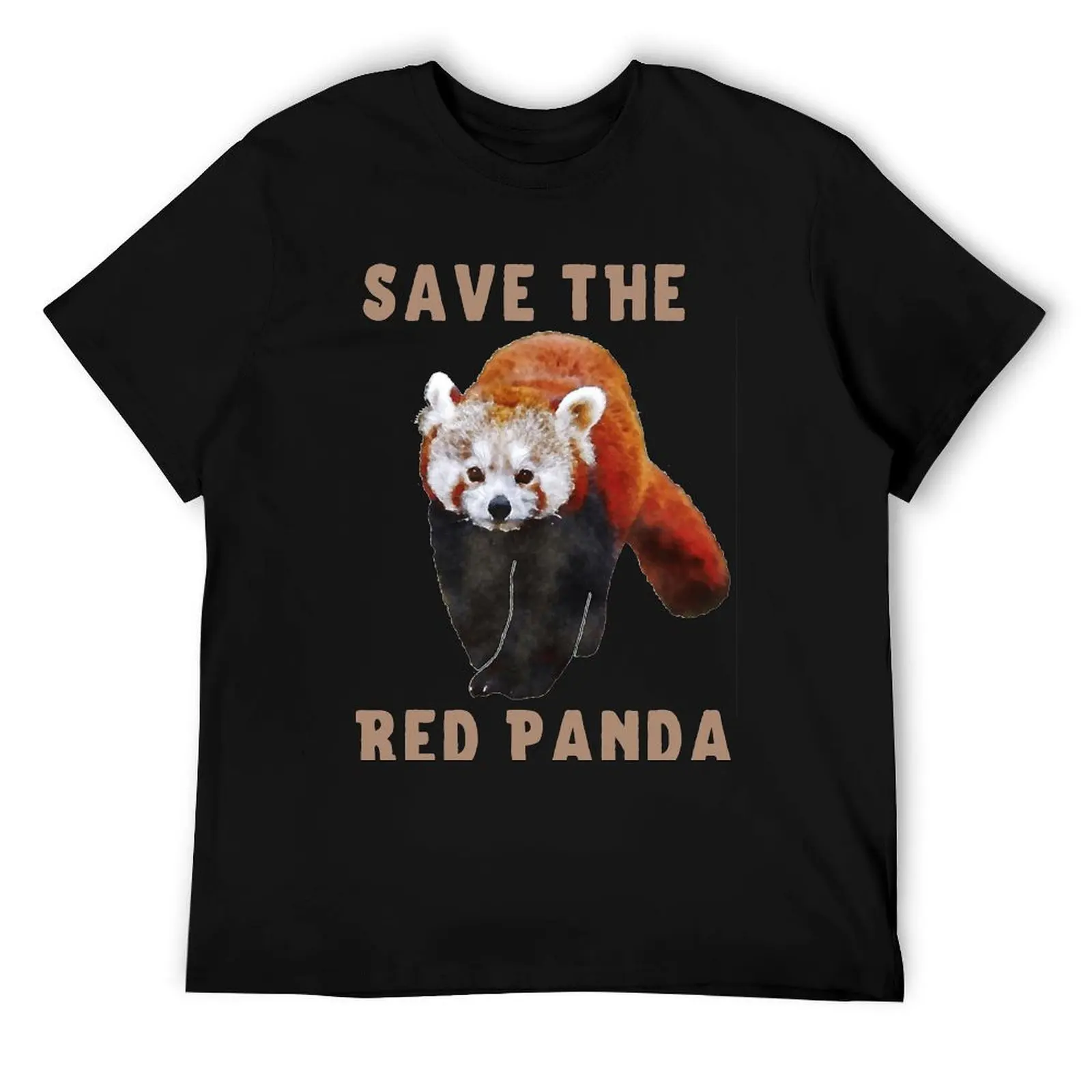 

Save the Red Panda T-Shirt t shirts for man cotton soft t shirt personalised T-Shirt
