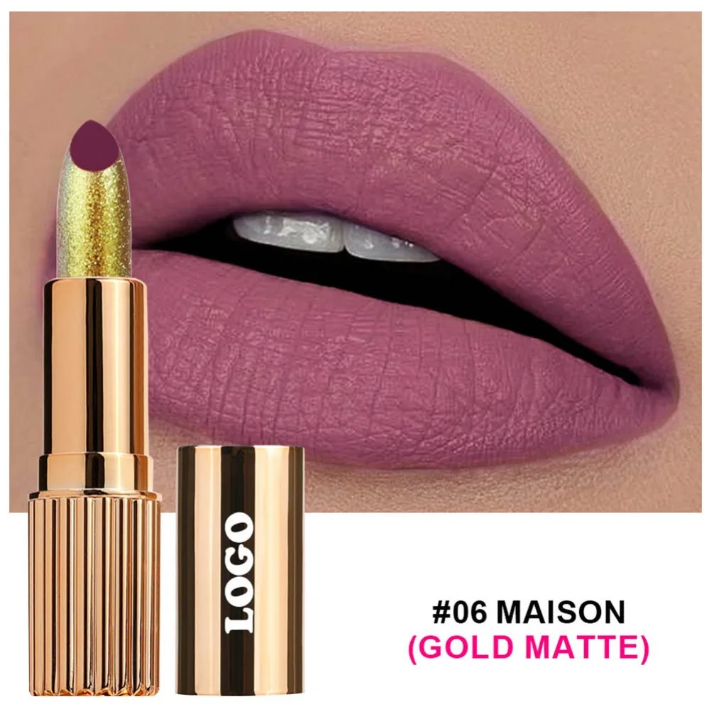 

Матовая помада Private Label Golden: водостойкая, стойкая, не оставляет следов на чашке, сексуальная, высокопигментированная, стойкий тинт для губ, макияж для губ