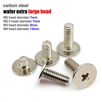 25pcs M2 M2.5 M3 M4 Phillips Ultrathin Thin Flat Extra Size Big Large Head Bolt Screw for Laptop Notebook Fix Repair Computer G