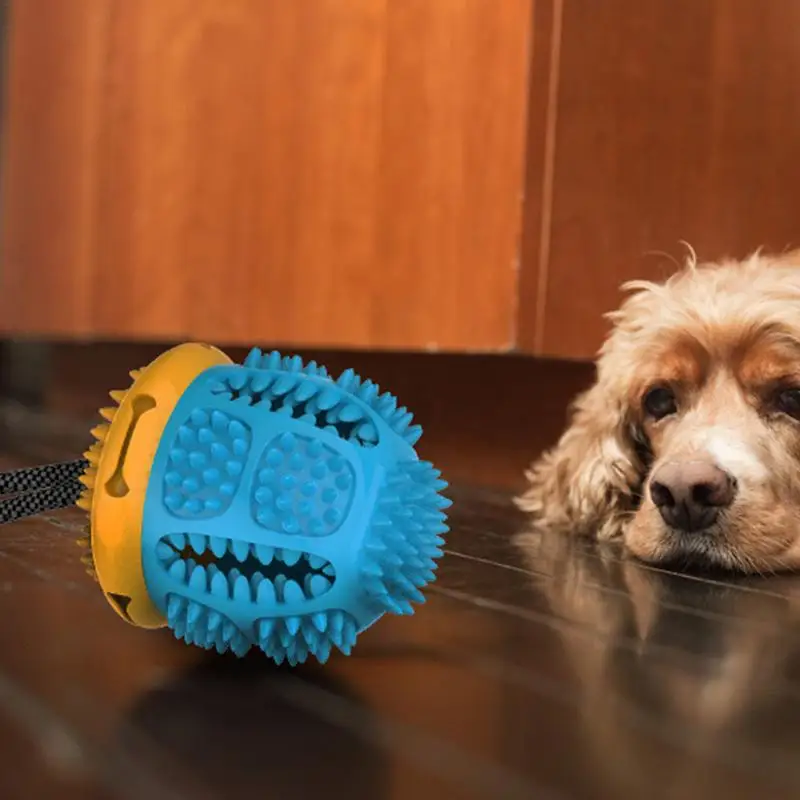 Hund Langsam Feeder Ball Saugnapf Zahnen Lebensmittel Spender Spielzeug Tragbare Lebensmittel Spender Anti-Biss Behandeln Spender Für Beißen