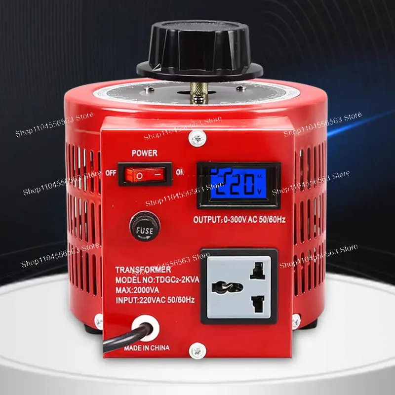 2KW Single-phase Voltage Regulator 2000W Input 220v Adjustable 0-300V AC Step-up and Step-down Power Supply