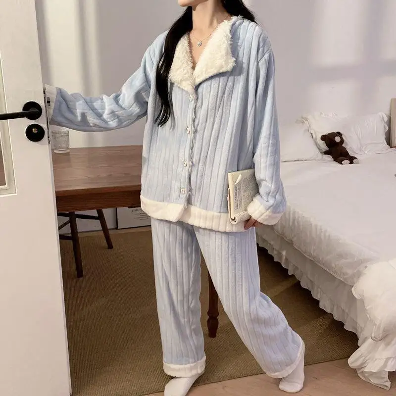 Pijamas de mujer, ropa de dormir, conjunto de pijama de algodón, ropa de casa, Otoño Invierno, Bjamah personalizado, vestido Grinch personalizado para mujer