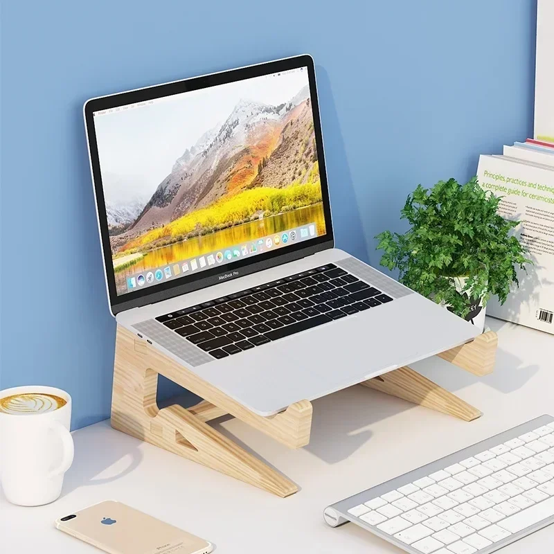 Dřevo notebook stánek sestavený lapdesk stoupačky pro 11-17 palec notebook dřevěný chladící držák pro macbook rokle vyztužené podpora báze topologického prostoru