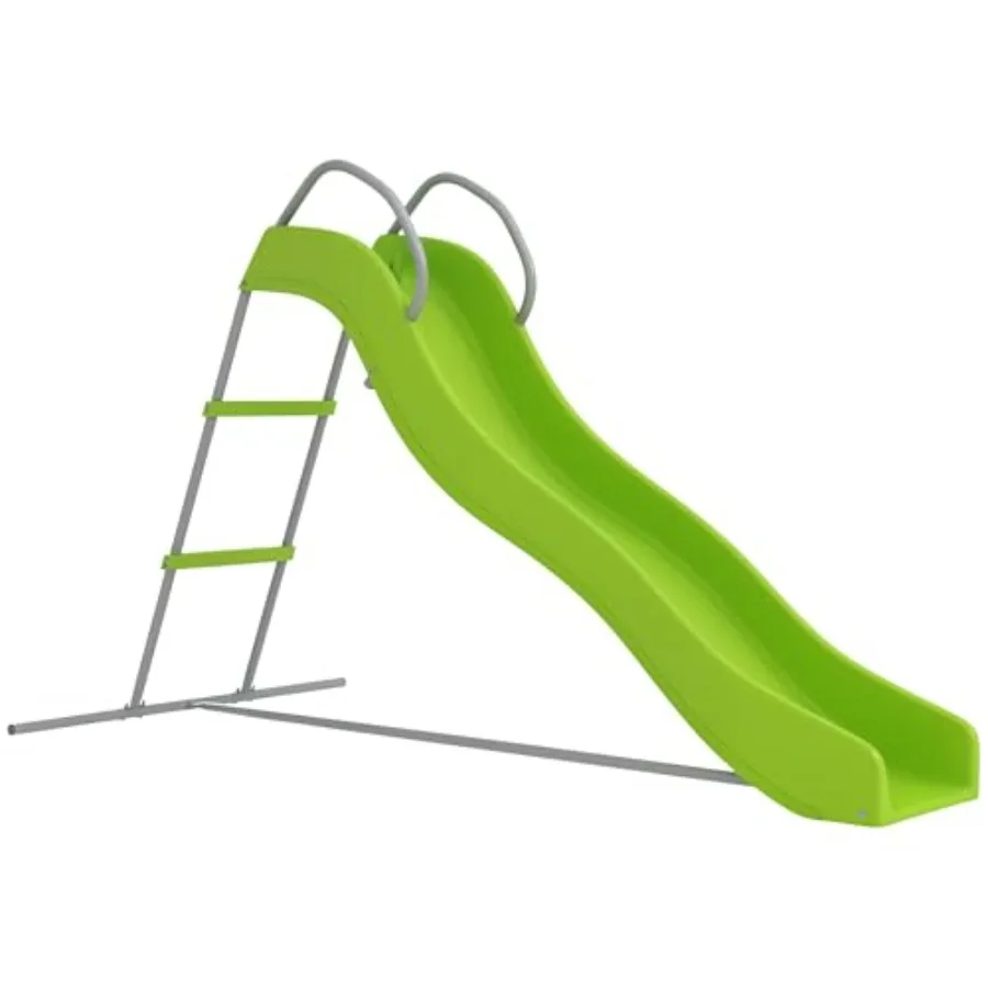 

Уличная горка для детей 3-8 лет, 1,7 м, отдельностоящая, волнообразная, с лестницей-ступеньками, игровое оборудование для двора и сада, подарок